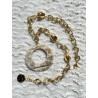 Collier DINO acétate de c. & cristal - Francine BRAMLI Paris