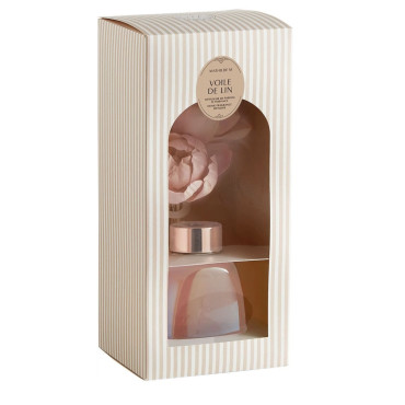 Diffuseur de parfum d'ambiance Douce Pivoine 180 ml - Voile de Lin
