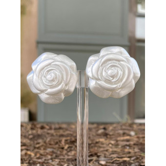 RAINBALL ROSAE Blanc nacré - Francine BRAMLI Paris