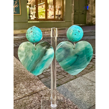 LOVE turquoise - Francine BRAMLI Paris