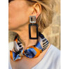 PAULINE Bleue Cabochon Miroir - Francine BRAMLI Paris