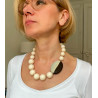 Collier PABLO Ivoire & ébène - FRANCINE BRAMLI Paris