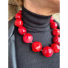 Collier EDOUARD Bleu/Jaune/Doré/Orange - Francine BRAMLI Paris