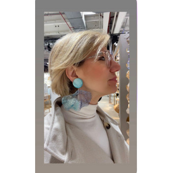 BÉNITIER Bleu - Francine BRAMLI Paris