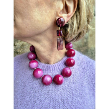 ROXY perles rose/Bx - Francine BRAMLI Paris