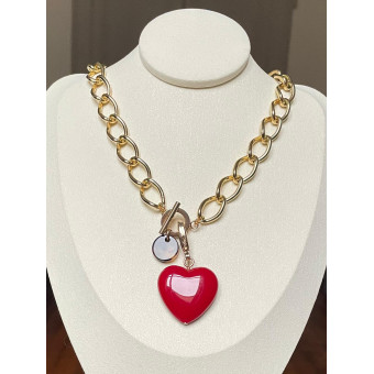 CHARMS coeur Rouge pm - Francine BRAMLI Paris