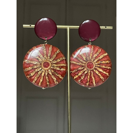 NATURAL beige marron bordeaux - Francine BRAMLI Paris