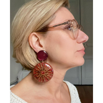 NATURAL beige marron bordeaux - Francine BRAMLI Paris