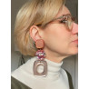 NICKY LG beige bordeaux vert - Francine BRAMLI Paris