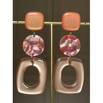 NICKY LG beige bordeaux vert - Francine BRAMLI Paris