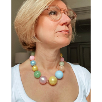 EDOUARD Multicolore - Francine BRAMLI Paris Collier