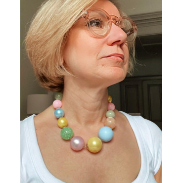 EDOUARD Multicolore - Francine BRAMLI Paris Collier
