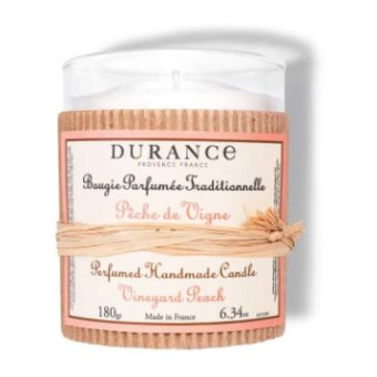 Bougie PÊCHE DE VIGNE 180g - DURANCE