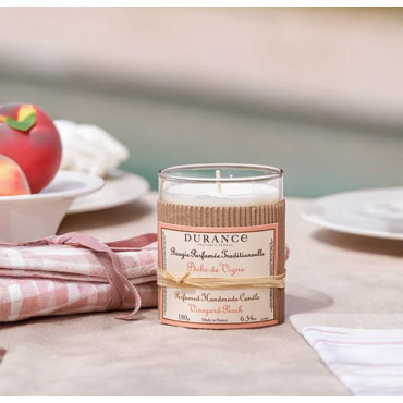 Bougie PÊCHE DE VIGNE 180g - DURANCE
