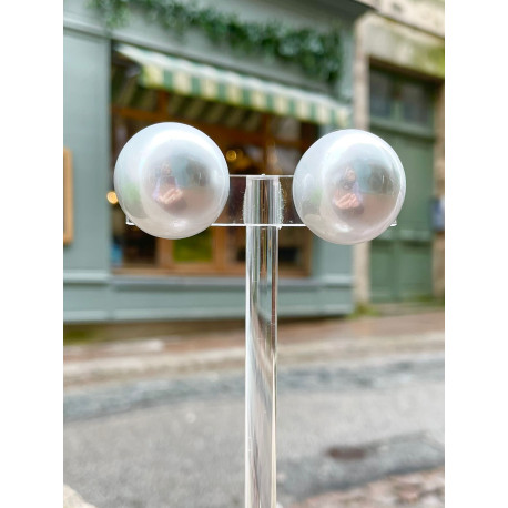 RAINBALL Perle de Majorque grise - Francine BRAMLI Paris