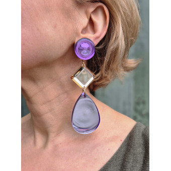 ICE violet/champagne - Francine BRAMLI Paris