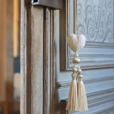 Pompon Coeur Parfumé VOILE DE LIN - MATHILDE M