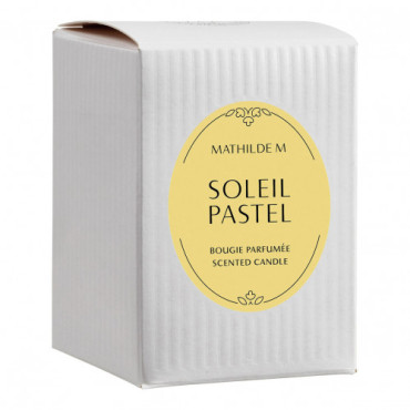 Bougie SOLEIL PASTEL 145g - MATHILDE M