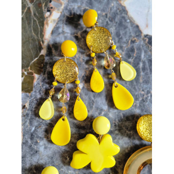 FLORETTE jaune - Francine BRAMLI Paris