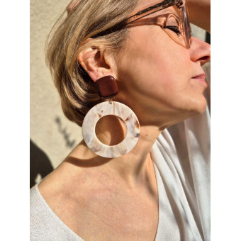 YUKI Ivoire marbré - Francine BRAMLI Paris