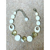 Collier TOMY ivoire marbré - Francine BRAMLI Paris