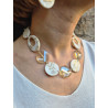 Collier TOMY ivoire marbré - Francine BRAMLI Paris