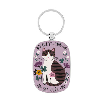 Porte-Clés CHAT-CUN SES CLES - Derrière la Porte DLP