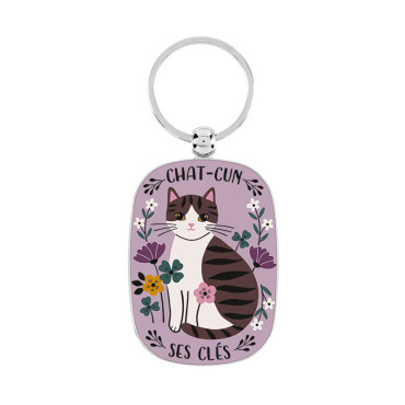 Porte-Clés CHAT-CUN SES CLES - Derrière la Porte DLP