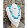 Collier RUDDY bleu turquoise - Francine BRAMLI Paris