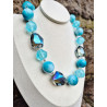 Collier RUDDY bleu turquoise - Francine BRAMLI Paris