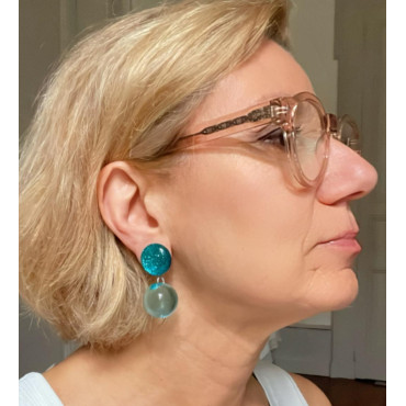 DISCO perle turquoise - Francine BRAMLI Paris