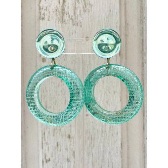 CELESTINE créole turquoise OP - Francine BRAMLI Paris