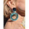 CELESTINE créole turquoise OP - Francine BRAMLI Paris