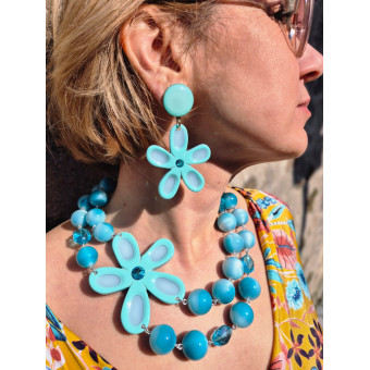 KOPSIA fleur bleue - Francine BRAMLI Paris