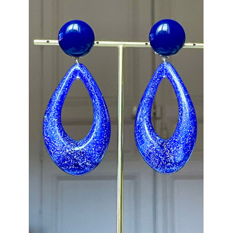CELESTE Bleu pailleté - Francine BRAMLI Paris