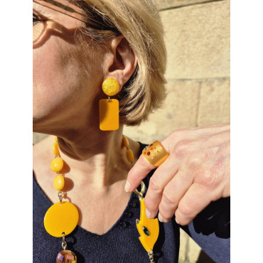 MIRA jaune safran - Francine BRAMLI Paris