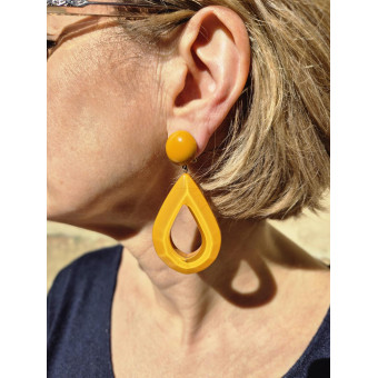 GOUTTE jaune safran - Francine BRAMLI Paris