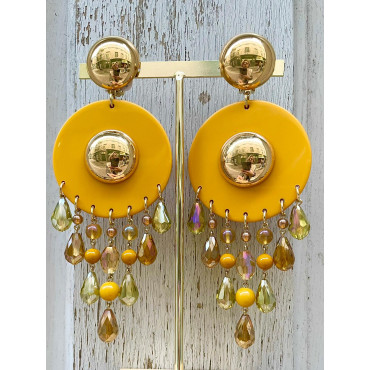 PAMPILLE jaune safran & doré - Francine BRAMLI Paris