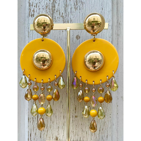 PAMPILLE jaune safran & doré - Francine BRAMLI Paris