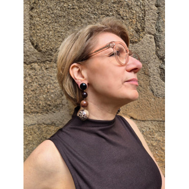 AMINA Marron - Francine BRAMLI Paris
