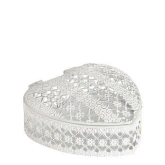 Boîte à Bijoux COEUR Métal Petit Modèle - MATHILDE M