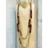 Sautoir EMILIO marron - Francine BRAMLI Paris Collier