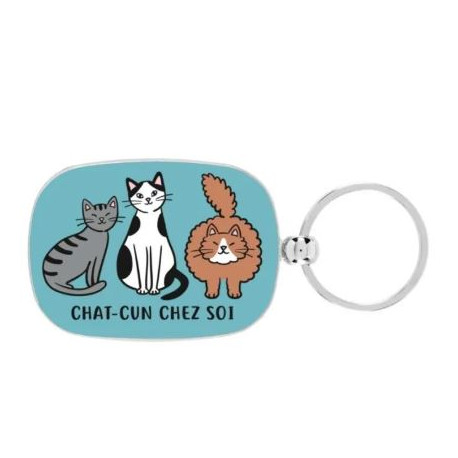 Porte-Clés CHAT-CUN CHEZ SOI - DLP