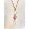 Collier CAURI rose - Francine BRAMLI Paris