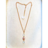 Collier CAURI rose - Francine BRAMLI Paris