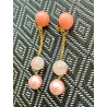 YVETTE perles roses - Francine BRAMLI Paris