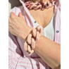 Bracelet ARYAN maillons Rose - Francine BRAMLI PARIS
