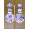 MIRAY miroir, noir bleu/mauve - Francine BRAMLI Paris