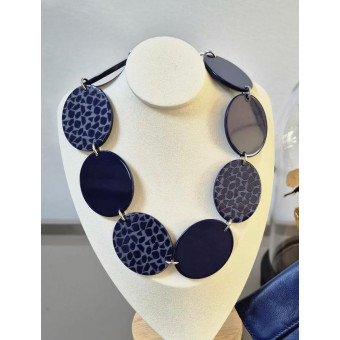 Collier GIRAFE Bleu - Francine BRAMLI Paris