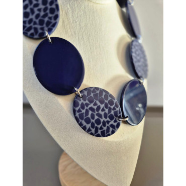 Collier GIRAFE Bleu - Francine BRAMLI Paris